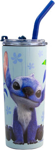 Stitch Vaso Termo doble Pared Acero Inoxidable con tapa y Popote