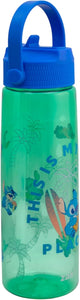 Stitch Botella de Agua Disney Lilo & Stitch 887ml, Vaso Reutilizable con Asa de Transporte, Diseño Tropical, Vaso Portátil para Deporte, Escuela, Oficina