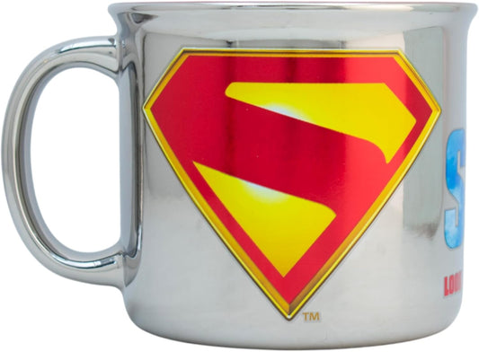 Superman Taza iridiscente de ceramica 430ML