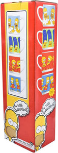 Los SImpsons juego de 4 Tarros de Porcelana Apilables, Tazas para Café de 330 ml, Multicolor