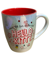 Cargar imagen en el visor de la galería, Hello Kitty Taza Jumbo Iridiscente Bitono, Personajes Clásicos  Kitty Cherry Sanrio Capacidad 750 ml, Blanco
