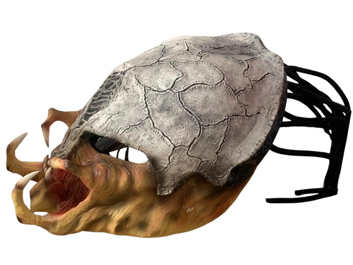 Mascara Depredador Alien Cazador Hueso Casco Disfraz Halloween Coleccion Deluxe Adulto
