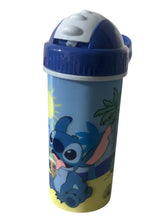 Cargar imagen en el visor de la galería, Stitch Botella de Plastico con popote Vaso capacidad 450ml
