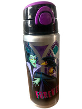 Cargar imagen en el visor de la galería, Villanas Disney Botella de aluminio Ursula, Malefica y Reina Malvada Termo para Bebidas Frescas Tapa con Apertura Push Up y Popote
