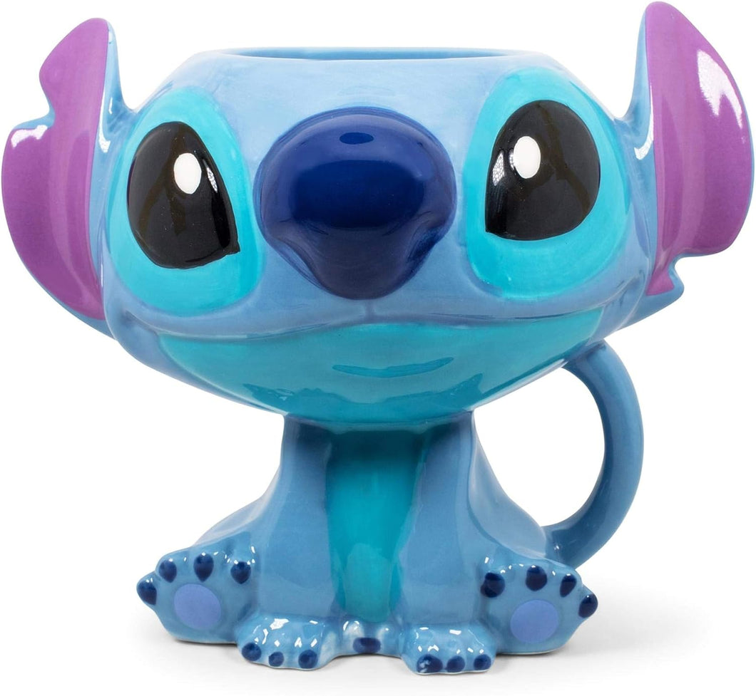 Stitch Taza 3D Sentado de Ceramica capacidad 591 ml Lilo & Stitch Disney