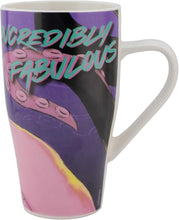 Cargar imagen en el visor de la galería, Taza Ursula Grande Porcelana, Colección Disney, La Sirenita, Tarro Largo, Bebidas Calientes, Fanáticos Disney, Capacidad 600 ml, Multicolor
