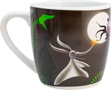Cargar imagen en el visor de la galería, Jack Skellington Set Desayuno Taza &amp; Tazon Individual Vajilla Porcelana 2 Piezas con Caja de Regalo
