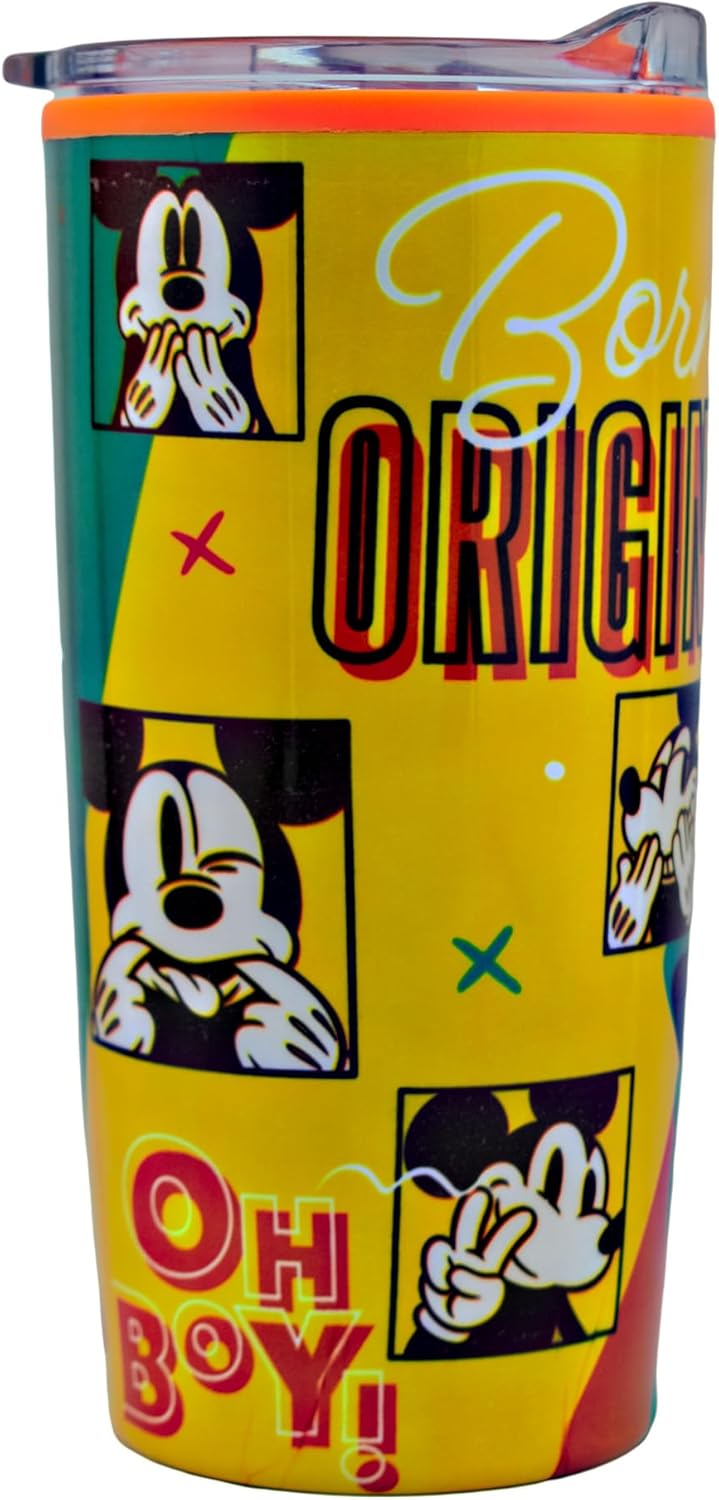 Termo Mickey Mouse doble pared acero inoxidavle tapa deslizante 500 ml