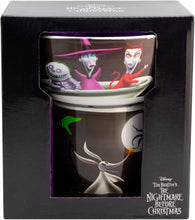 Cargar imagen en el visor de la galería, Jack Skellington Set Desayuno Taza &amp; Tazon Individual Vajilla Porcelana 2 Piezas con Caja de Regalo

