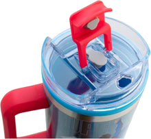 Cargar imagen en el visor de la galería, Superman Termo doble pared tapa hermetica doble forma de beber, popote y boquilla,1.2L.
