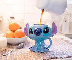 Stitch Taza 3D Sentado de Ceramica capacidad 591 ml Lilo & Stitch Disney