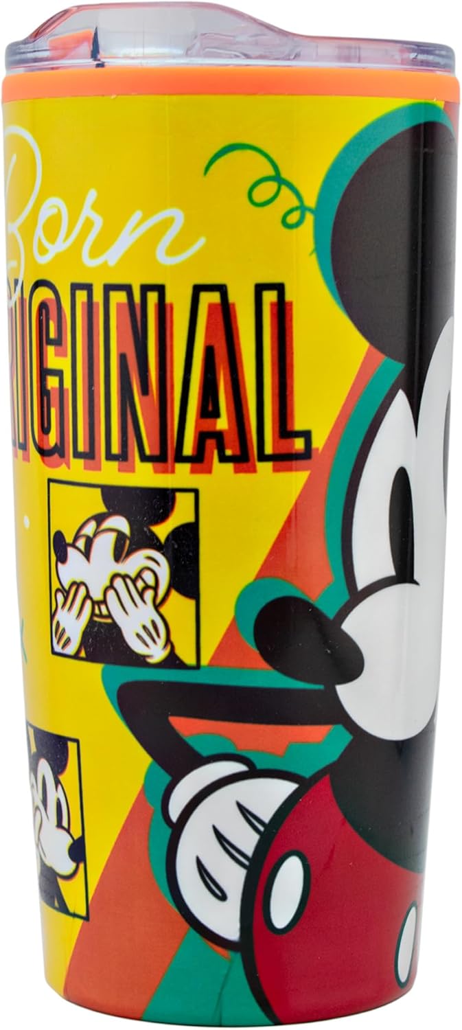 Termo Mickey Mouse doble pared acero inoxidavle tapa deslizante 500 ml