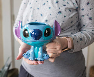 Stitch Taza 3D Sentado de Ceramica capacidad 591 ml Lilo & Stitch Disney