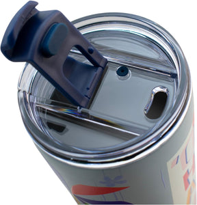 Stitch Vaso Termo doble Pared Acero Inoxidable con tapa y Popote