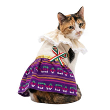 Cargar imagen en el visor de la galería, Disfraz Vestido Indita Mexicana Mascotas Para Perro Gato Fiestas Patrias
