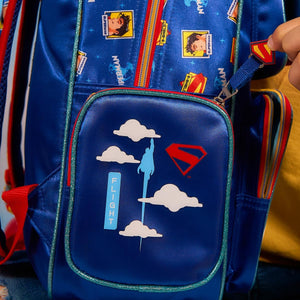 Mochila Superman Krypto  Escolar Primaria  Lenticular