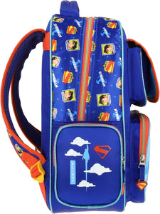 Mochila Superman Krypto  Escolar Primaria  Lenticular
