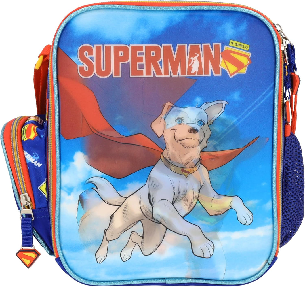 Superman Lonchera Escolar Krypto Lenticular
