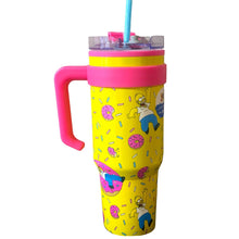 Cargar imagen en el visor de la galería, Los Simpsons Termo Alto doble pared con tapa hermetica Marvel capacidad 1.2L
