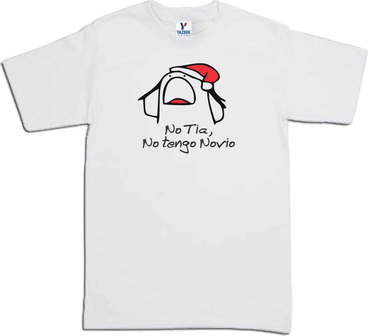 Playera Flork Navidad No tia no Tengo novio Sarcasmo Familia Fiesta