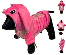 Cargar imagen en el visor de la galería, Stitch Disfraz Chamarra para Perro con forro de polar Halloween con capucha
