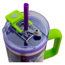 Cargar imagen en el visor de la galería, Termo Villanas Disney Doble Pared Con Asa Y Popote Maléfica, Úrsula, Cruella De Vil y la Reina Malvada Capacidad 1. 2 L
