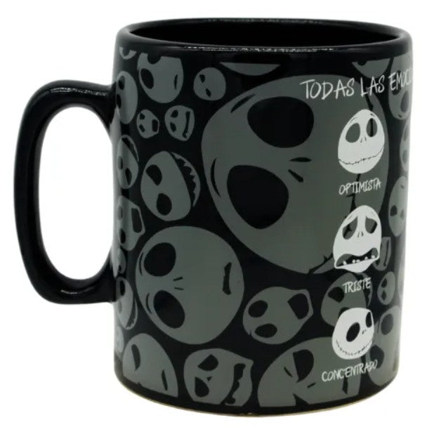 Taza Jack Jumbo Tarro Big Tai Emociones Negro Capacidad 900 ml