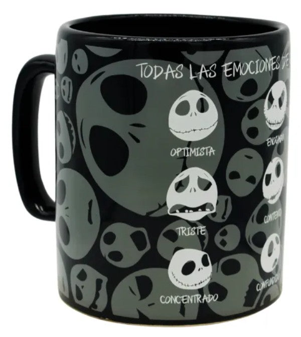 Taza Jack Jumbo Tarro Big Tai Emociones Negro Capacidad 900 ml