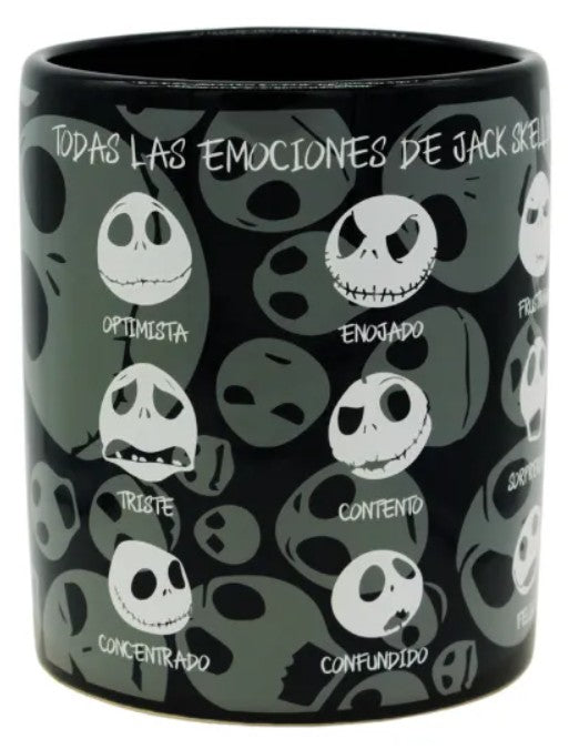 Taza Jack Jumbo Tarro Big Tai Emociones Negro Capacidad 900 ml