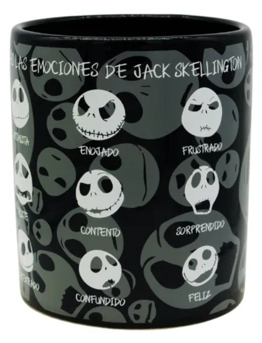 Taza Jack Jumbo Tarro Big Tai Emociones Negro Capacidad 900 ml