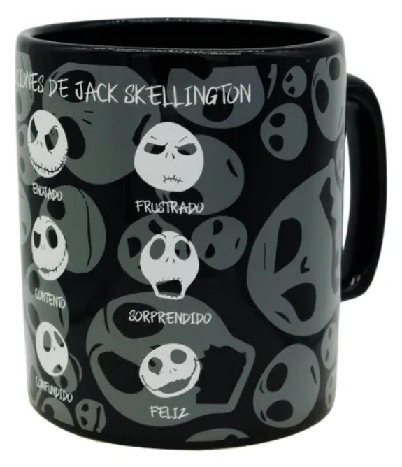 Taza Jack Jumbo Tarro Big Tai Emociones Negro Capacidad 900 ml