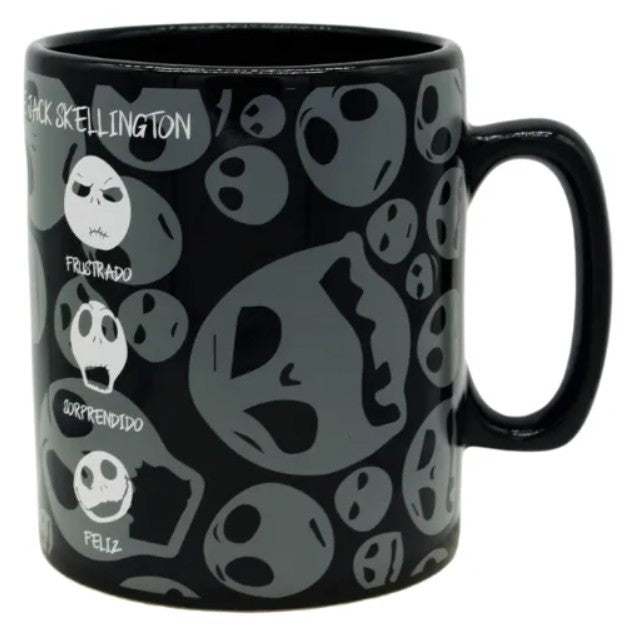 Taza Jack Jumbo Tarro Big Tai Emociones Negro Capacidad 900 ml