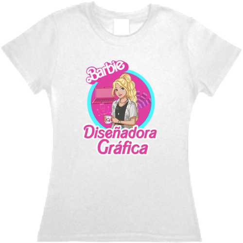 Playera Barbie Profesionistas Dama varias profesiones