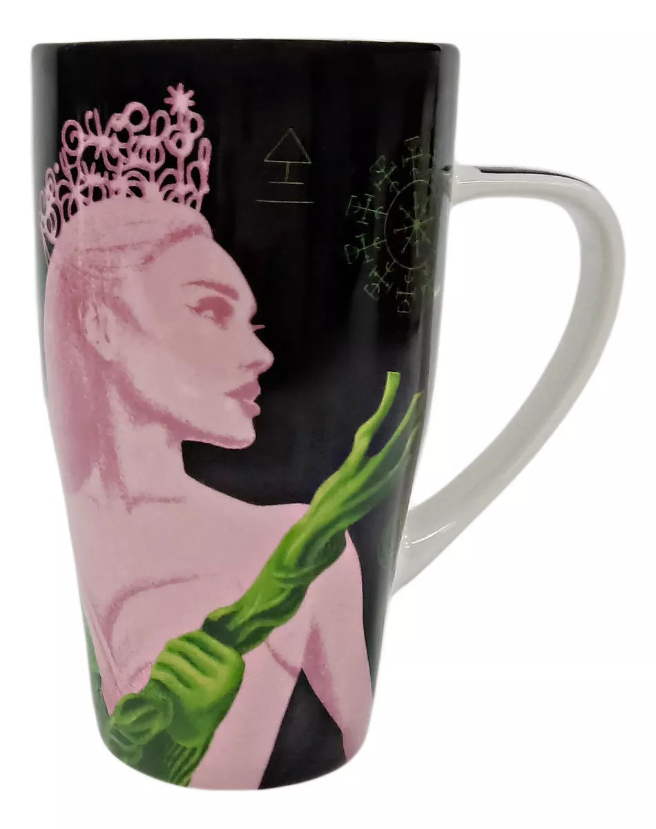 Wicked Taza Grande Porcelana Personajes Animados Tarro Alto 600 Ml