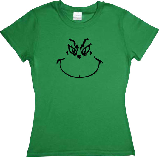 Playera Grinch Navidad Dama/Caballero o Infantil Fiestas Evento Navideña
