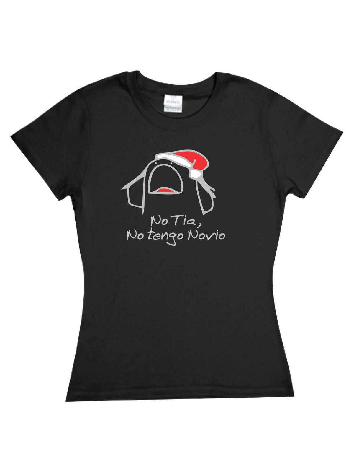 Playera Flork Navidad No tia no Tengo novio Sarcasmo Familia Fiesta