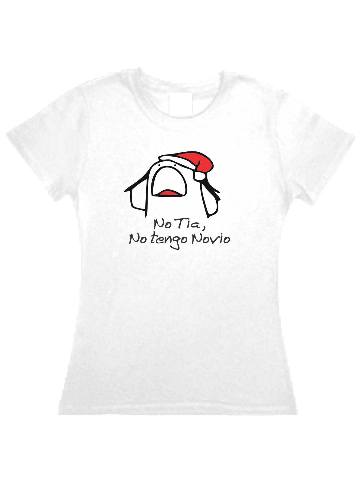 Playera Flork Navidad No tia no Tengo novio Sarcasmo Familia Fiesta