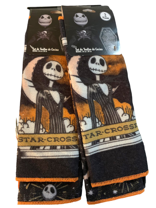 Jack skellington set 2 toallas de cocina micro fibra