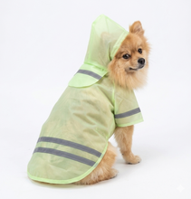 Cargar imagen en el visor de la galería, Impermeable Para Perro Con Capucha Y Tira Reflectante Gato
