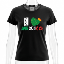 Cargar imagen en el visor de la galería, Playera I Love Mexico Yo Amo a Mexico 15 de Septiembre Fiestas Patrias Dama, Caballero o Infantil, Manga Corta, Algodón
