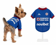 Cargar imagen en el visor de la galería, Playera Cruz Azul Jersey Para mascota Perro o Gato varias tallas disponibles
