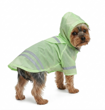 Cargar imagen en el visor de la galería, Impermeable Para Perro Con Capucha Y Tira Reflectante Gato
