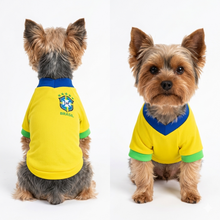 Cargar imagen en el visor de la galería, Playera Seleccion Brasil  Perro Jersey Mundial 2026 Gato Mascota
