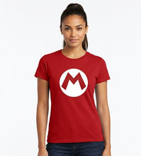 Cargar imagen en el visor de la galería, Playera Mario Gamer Mario Mod 1 Dama/Caballero/Infantil Halloween Cosplay
