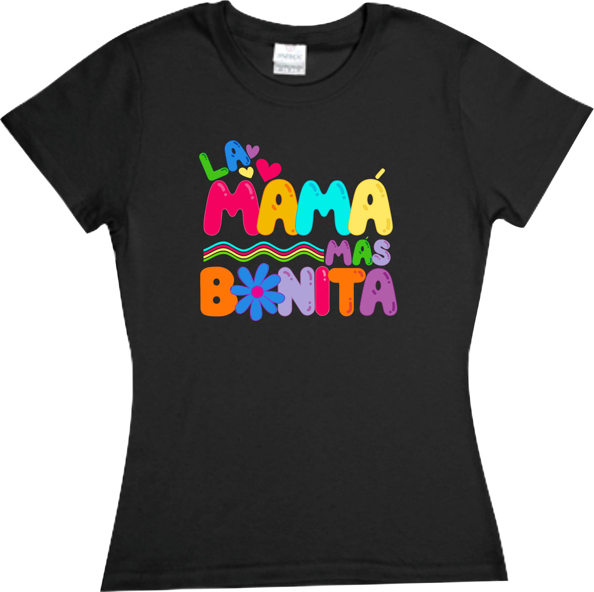 Playera La Mama mas Bonita Dia de Las Madres 10 de Mayo Bichota