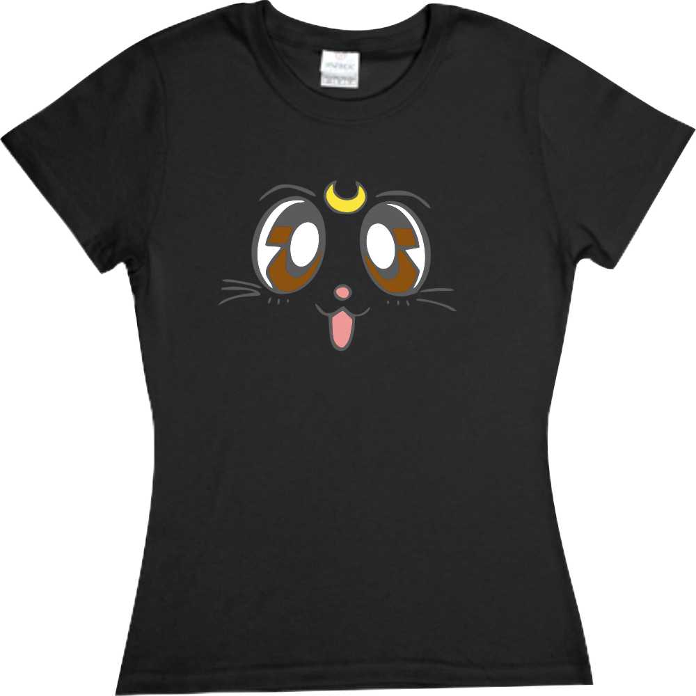 Playera Artemis o Luna Gato Sailor Dama / Caballero o Infantil Cosplay Fiesta Evento