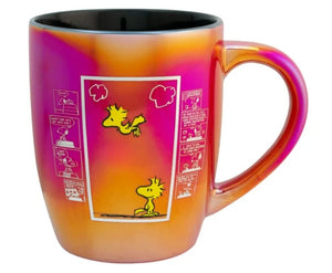Snoopy Tarro de Cerámica Iridiscente Tipo Comic, Peanuts, Taza Capacidad 750 ml