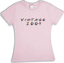 Cargar imagen en el visor de la galería, Playera Cumpleaños Vintage Friends Amigos MD1 Año Personalizable corte Infantil, Dama o Caballero
