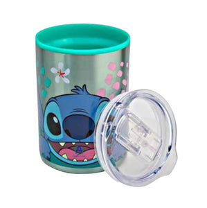 Stitch Termo Doble Pared Tapa Deslizable Vaso Botella Tarro 350 ml