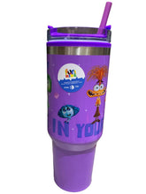 Cargar imagen en el visor de la galería, Intensamente Termo Alto doble pared con tapa hermetica Inside Out Disney Pixar capacidad 1.2L

